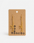The Arsenal Rifle Earrings (Gold Edition) | Qawim x Beyond Kare