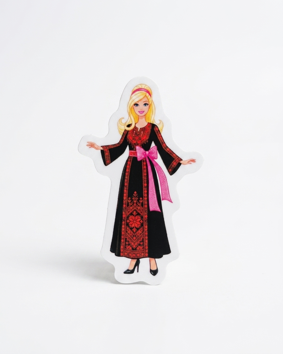 Barbie Palestine Sticker