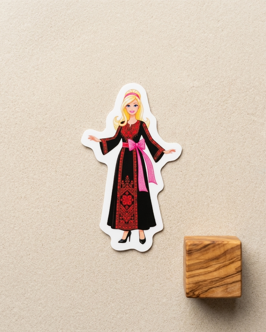 Barbie Palestine Sticker