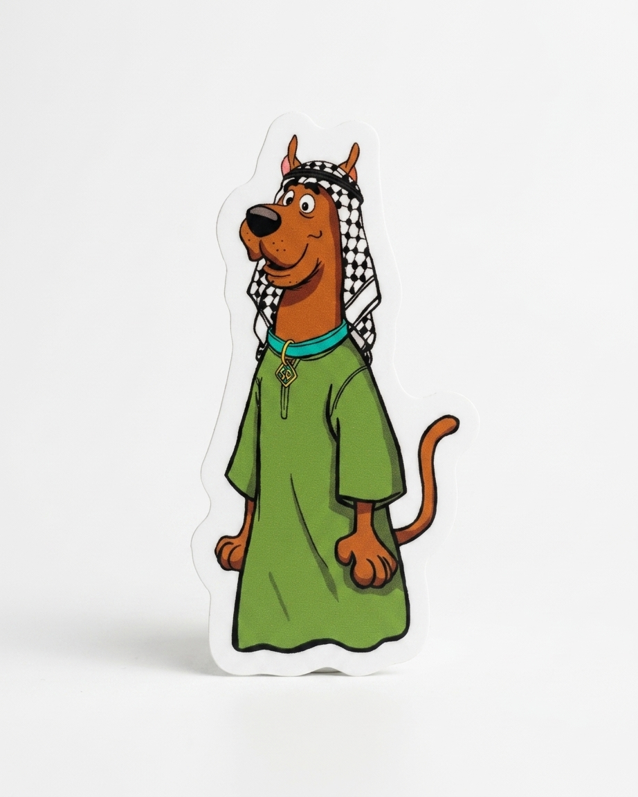 Scooby Doo Palestine Sticker