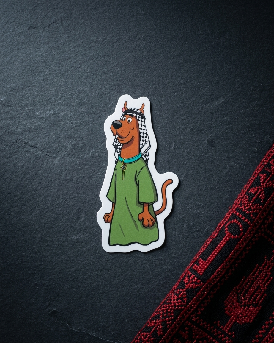 Scooby Doo Palestine Sticker
