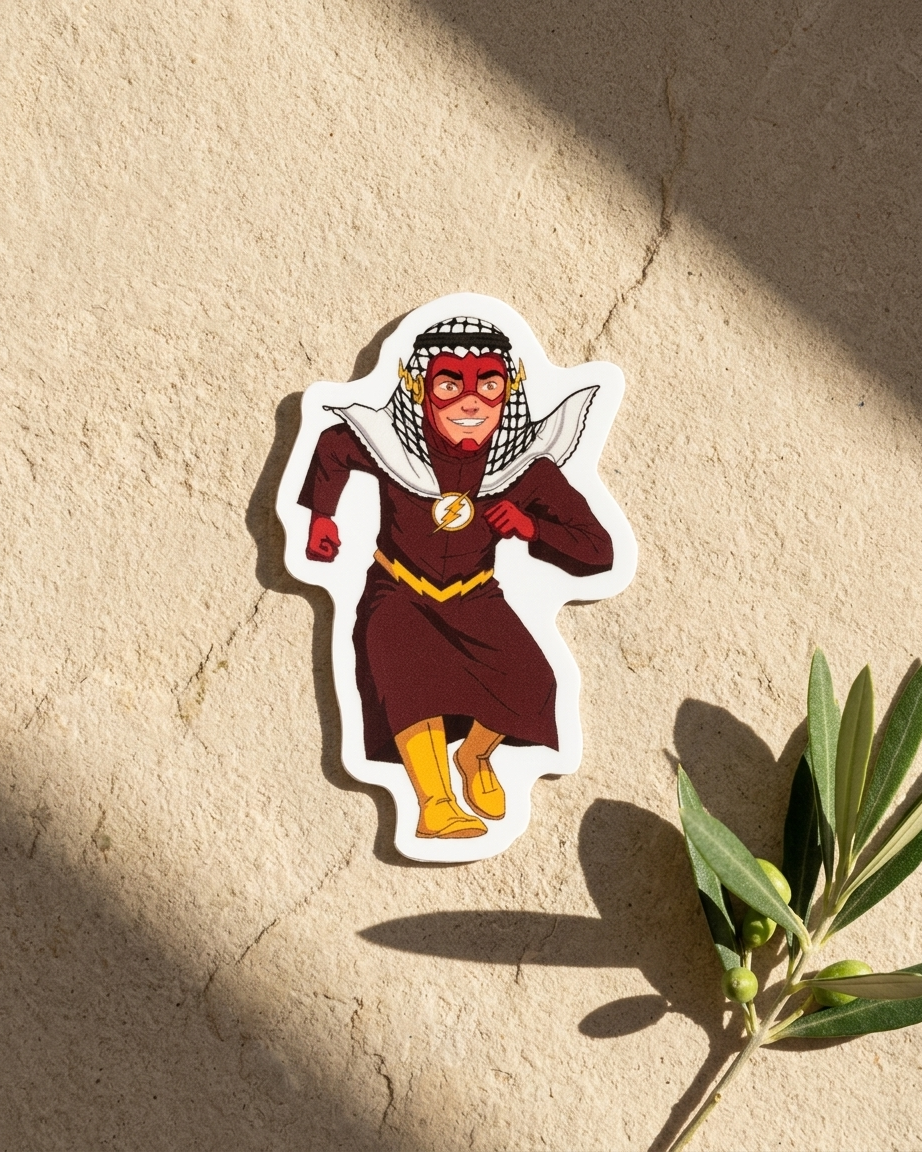 The Flash Palestine Sticker