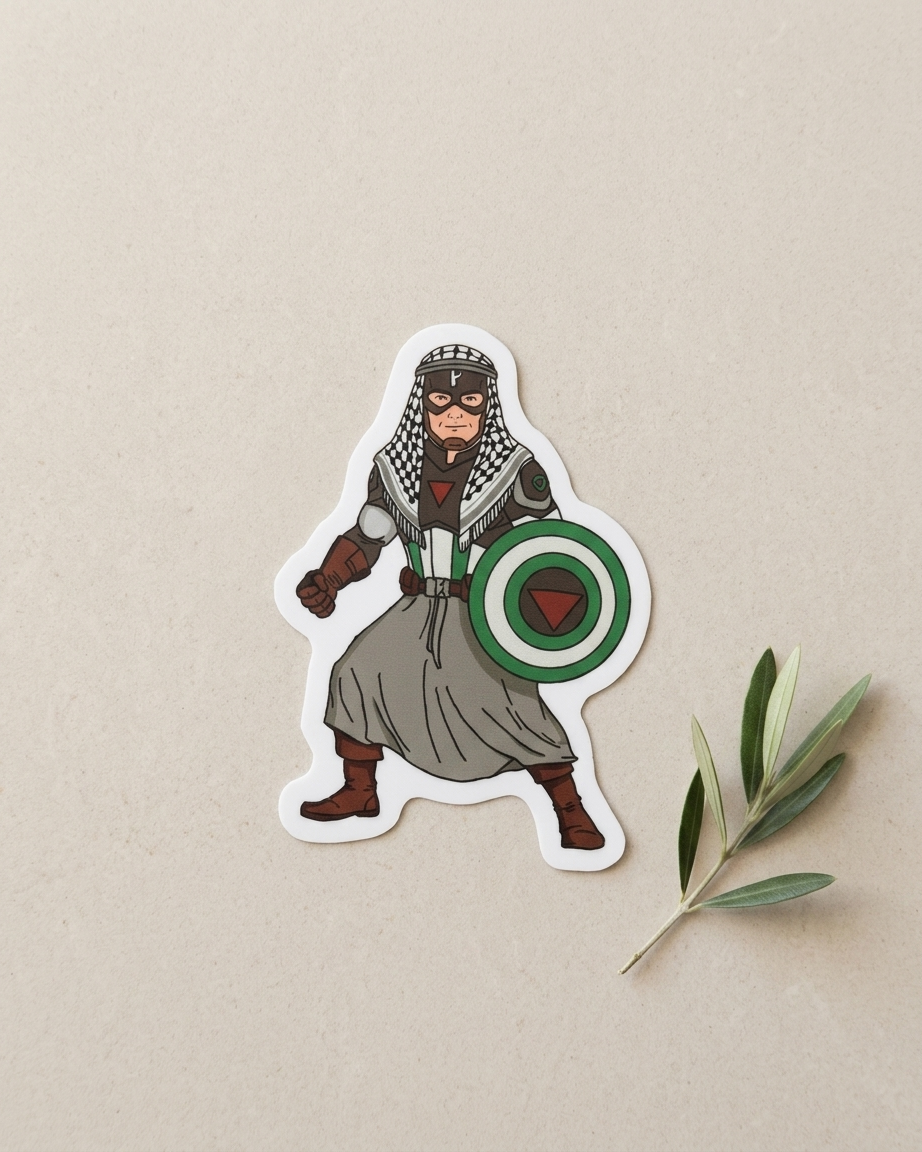 Captain Palestine Sticker