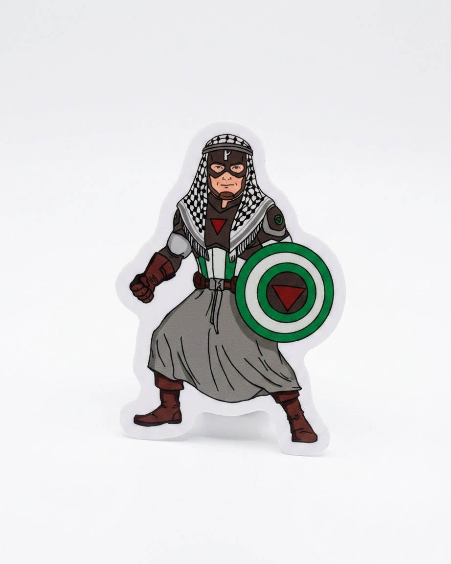 Captain Palestine Sticker