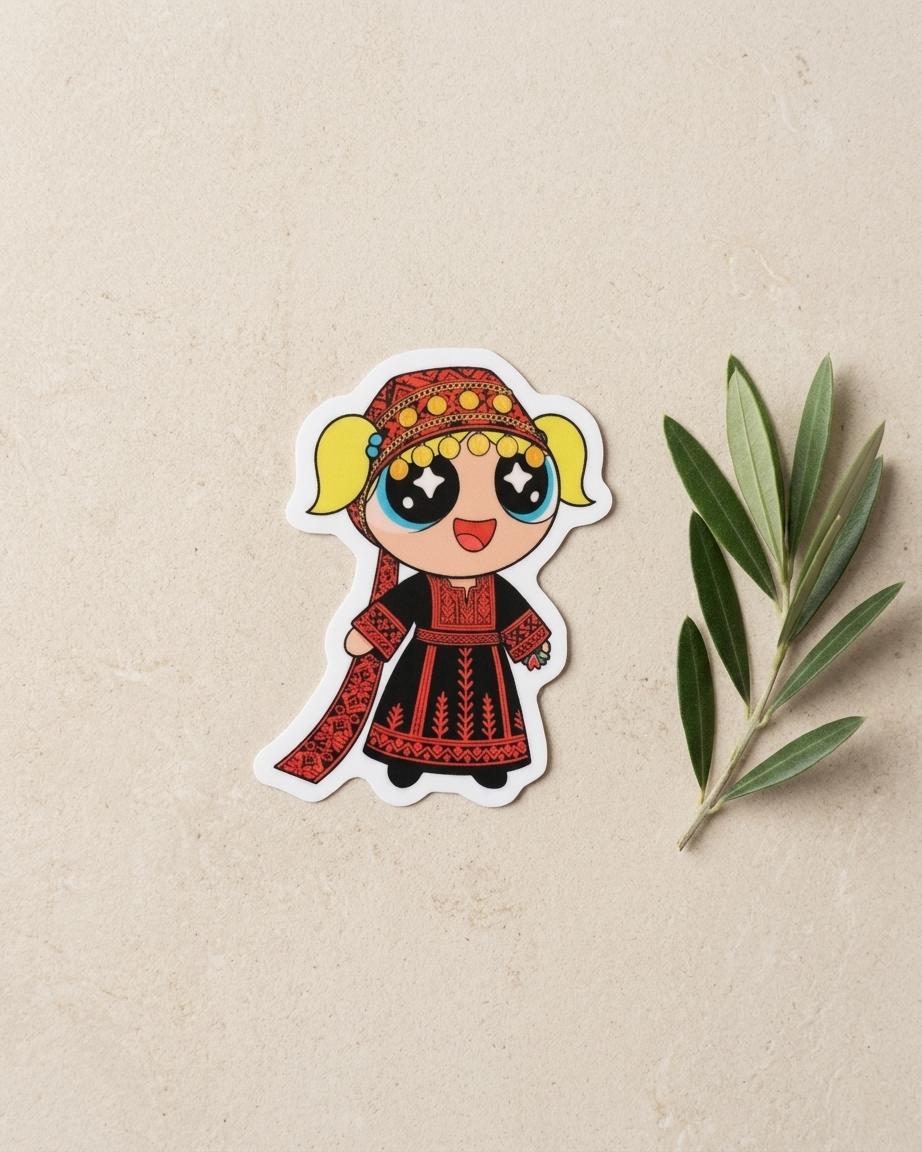 Bubbles Palestine Sticker