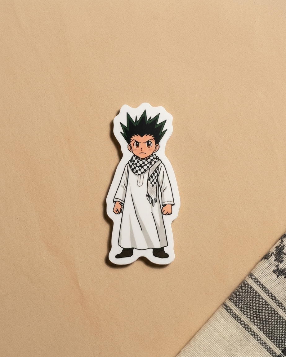 Gon Freecss Palestine Sticker