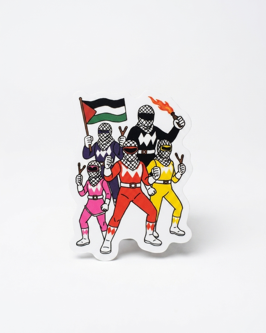 Power Rangers Palestine Sticker