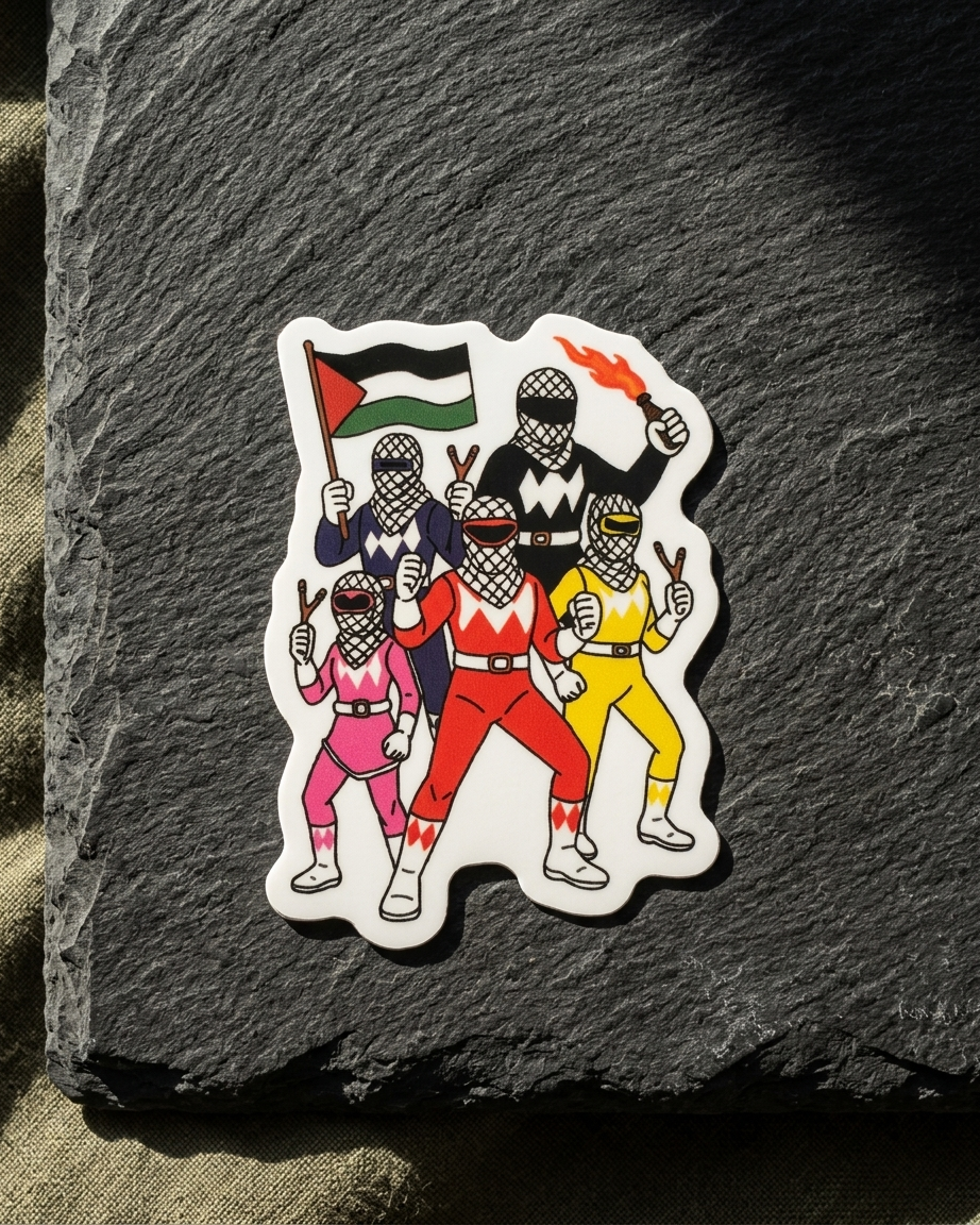 Power Rangers Palestine Sticker