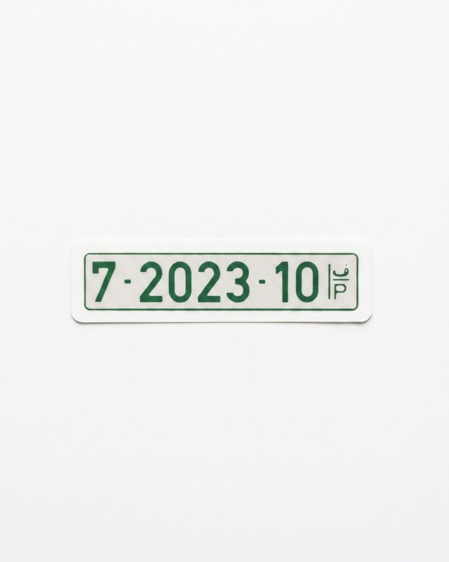 07/10/2023 License Plate Sticker