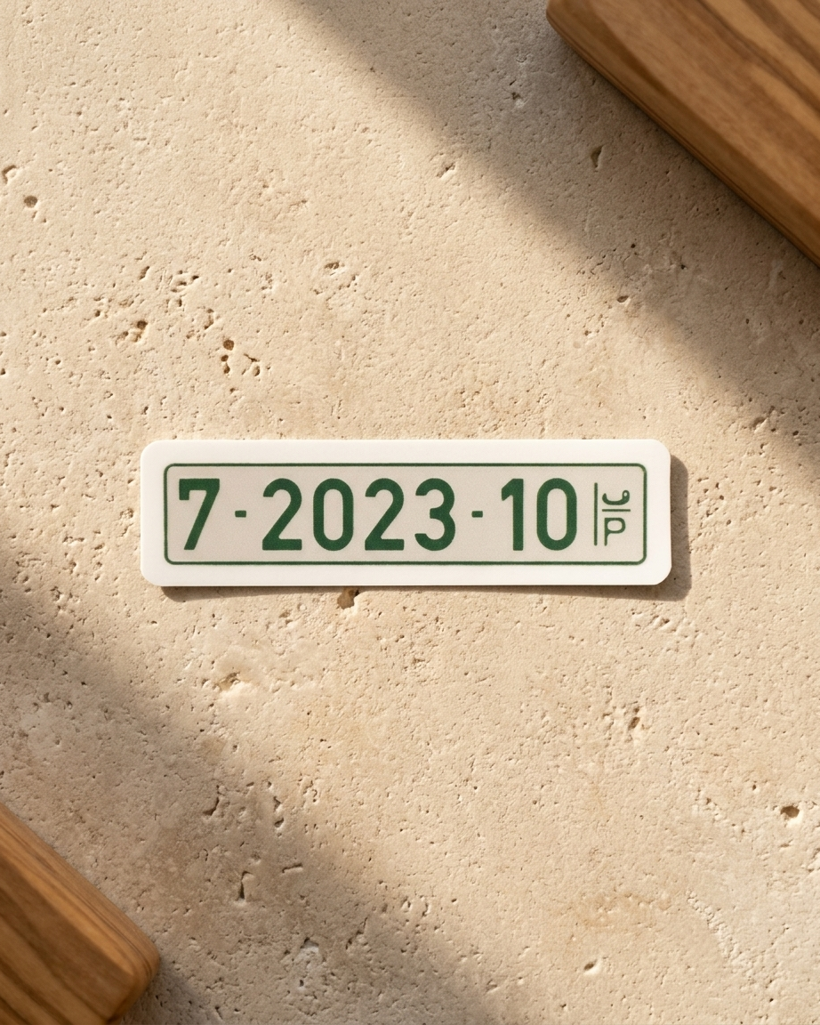 07/10/2023 License Plate Sticker