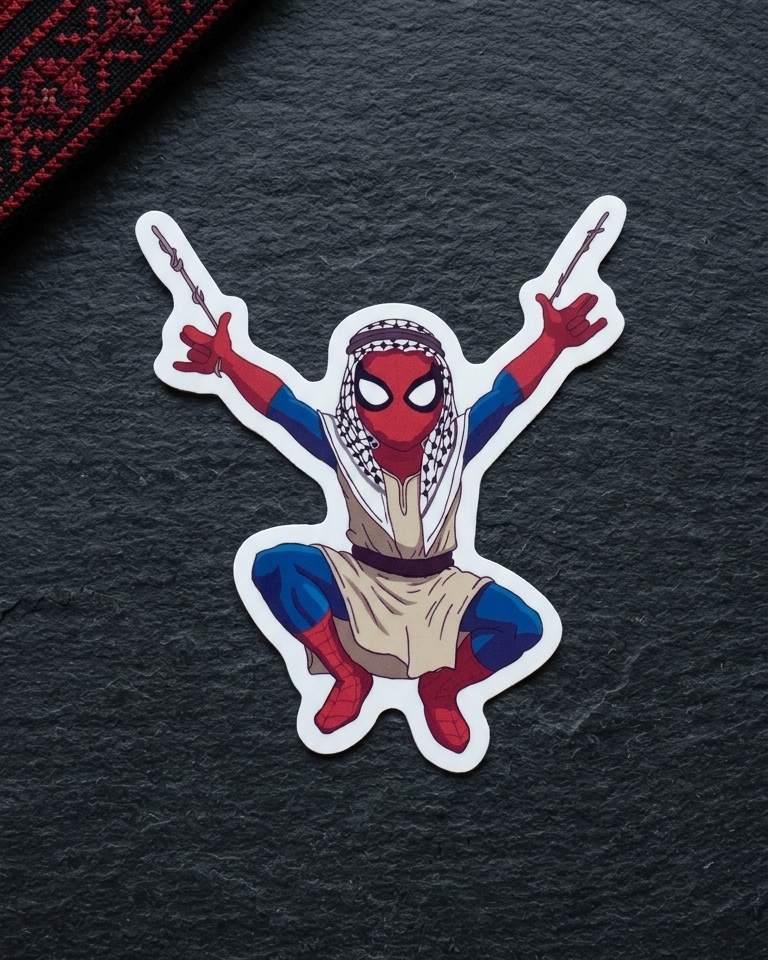 Spiderman Palestine Sticker