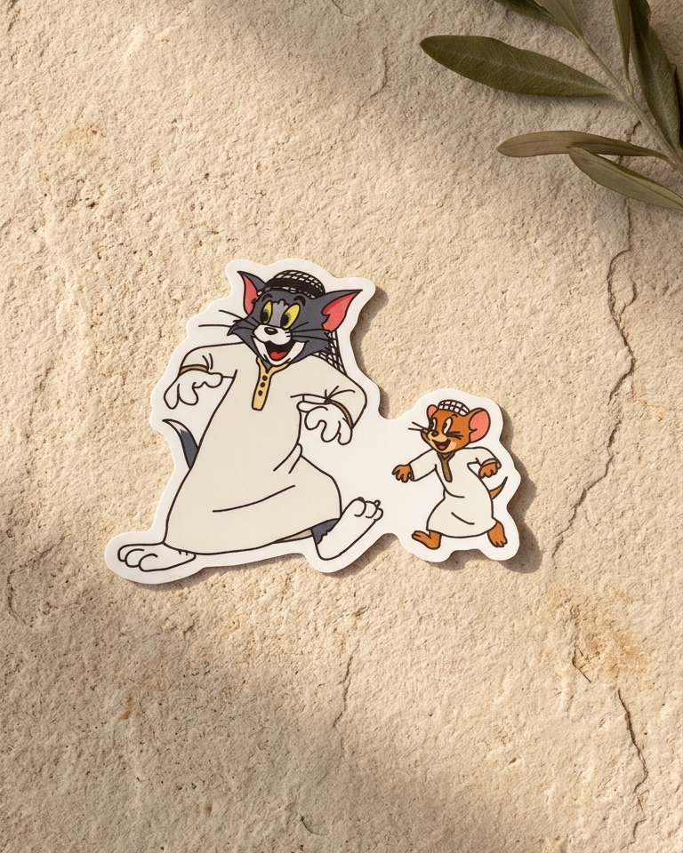 Tom & Jerry Palestine Sticker