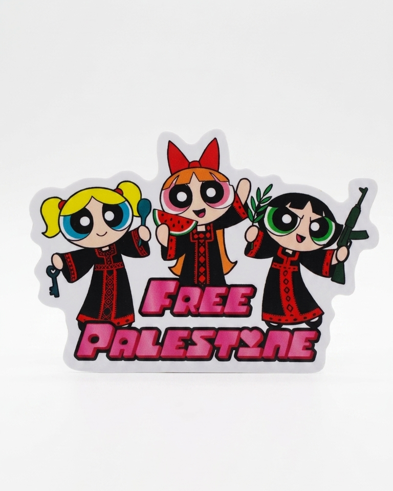 Powerpuff Girls 2 Palestine Sticker