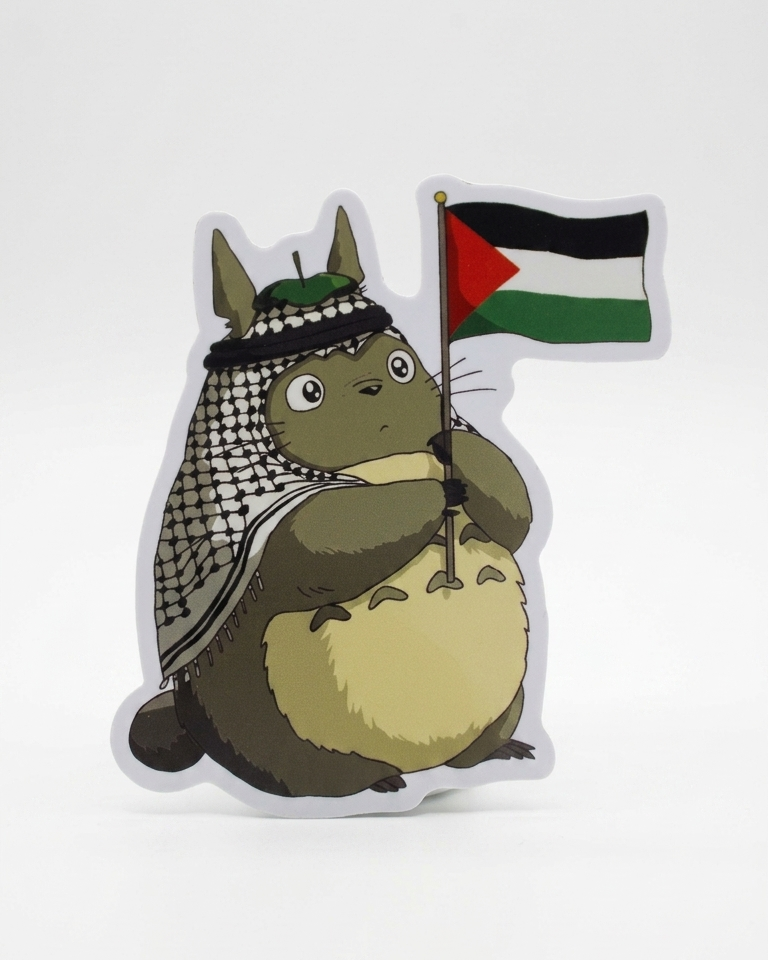 Totoro Palestine Sticker