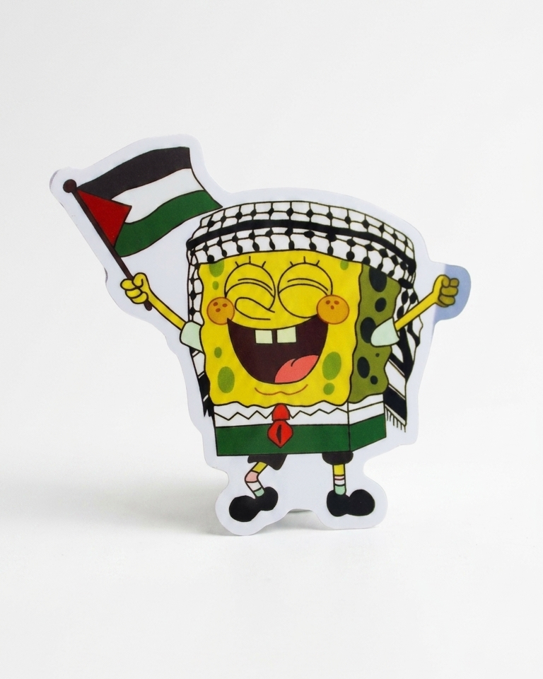Spongebob Palestine Sticker