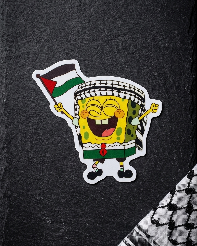 Spongebob Palestine Sticker