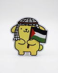 Pompompurin Palestine Sticker