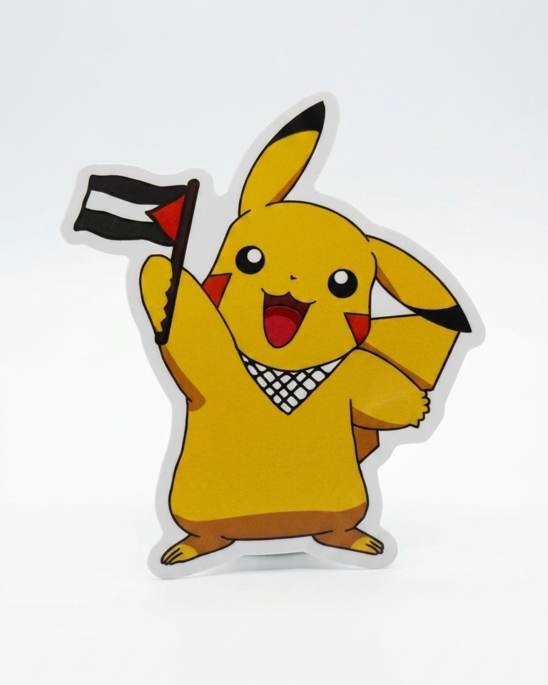 Pikachu Palestine Sticker