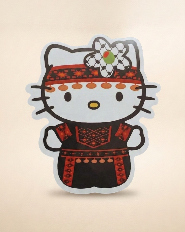 Hello Kitty Palestine Sticker
