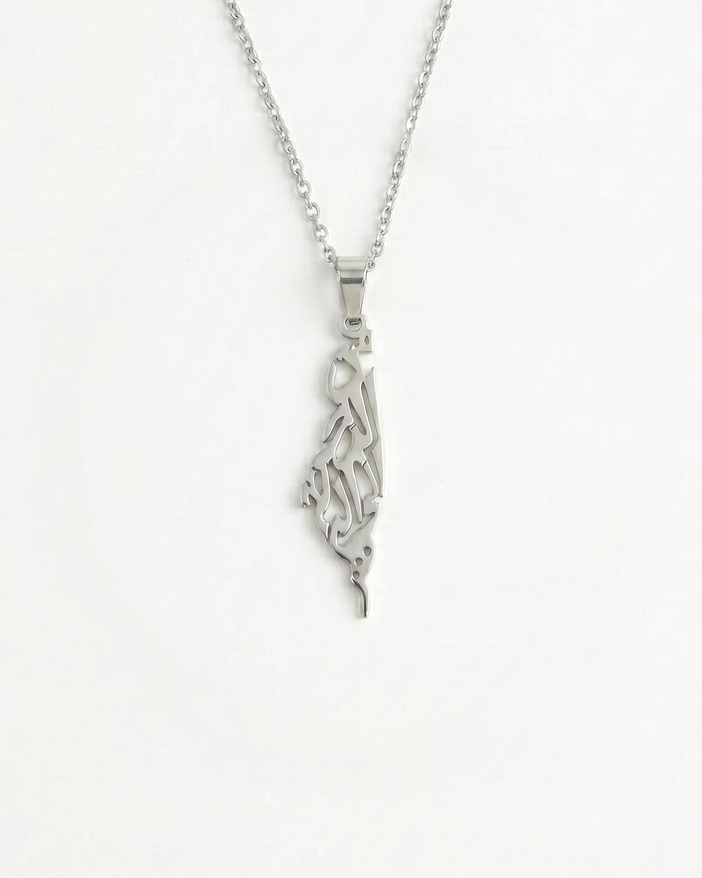 From the River to the Sea Palestine Necklace Silver